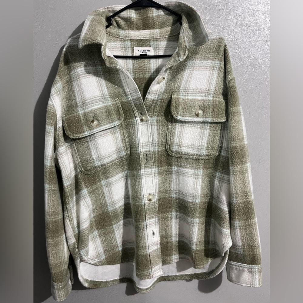 American Eagle Soft Plaid Flannel Shirt